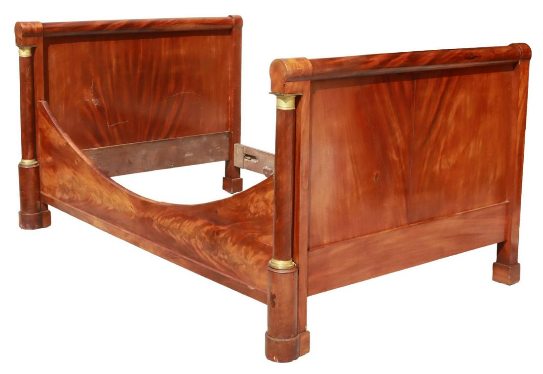 FRENCH EMPIRE STYLE MAHOGANY ALCOVE BED (1 of 3)