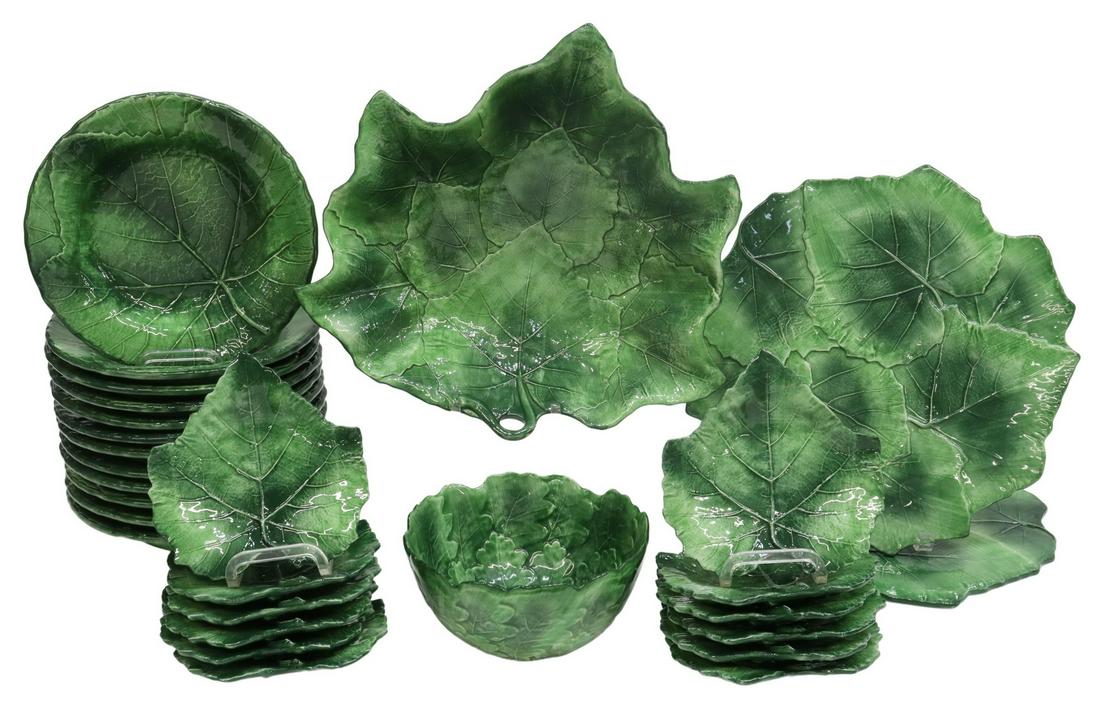 28) ITALIAN VIETRI FOGLIA CERAMIC LUNCHEON SERVICE (1 of 4)