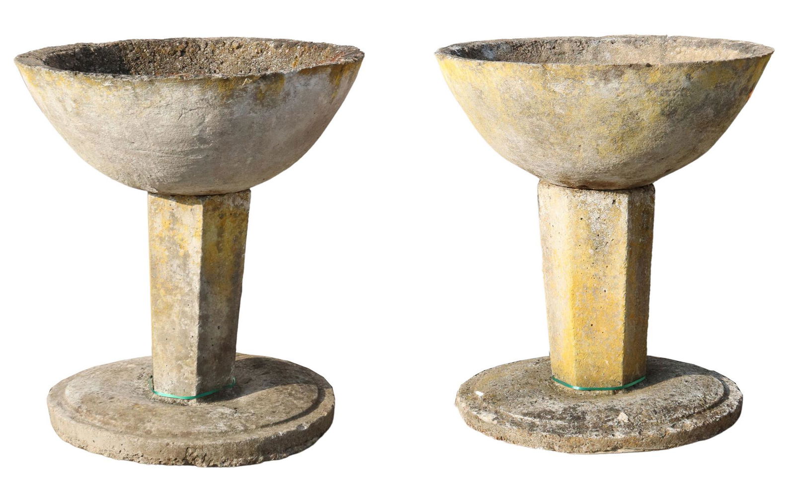 (2) ARCHITECTURAL CAST STONE JARDINIERES (1 of 3)