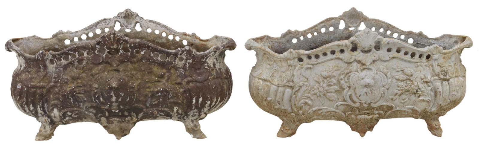 (2) FRENCH CAST IRON PLANTER BOXES JARDINIERES (1 of 4)