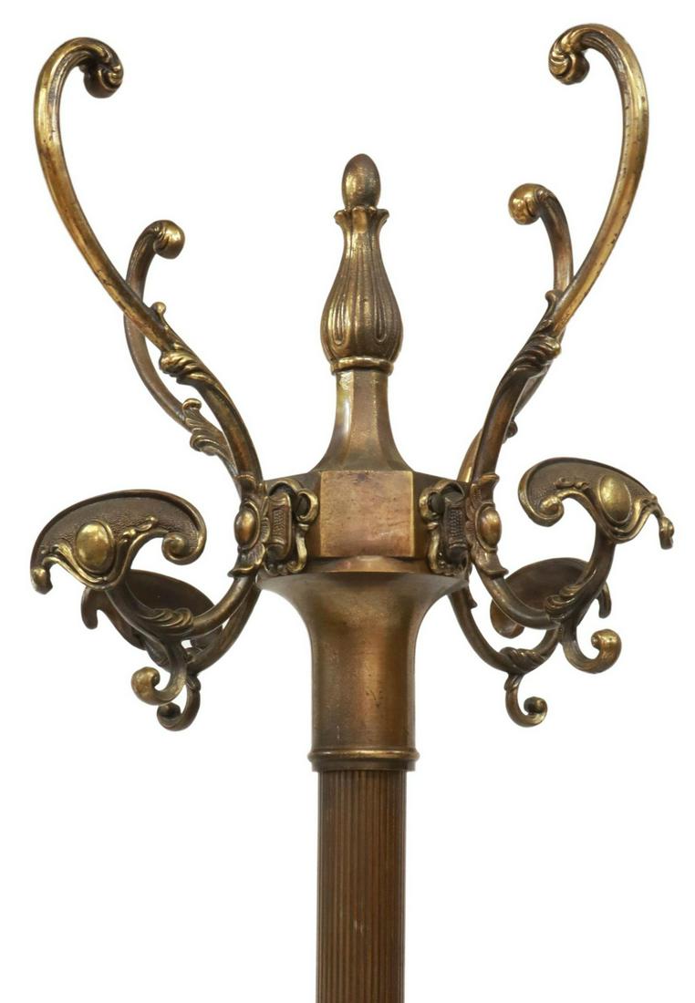 ITALIAN GILT METAL STANDING HALL TREE COAT RACK (1 of 3)