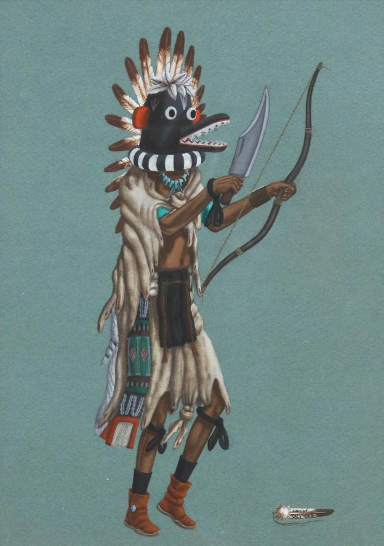 JOHNNY SECATERO (1945-2010) BLACK OGRE KACHINA (1 of 4)
