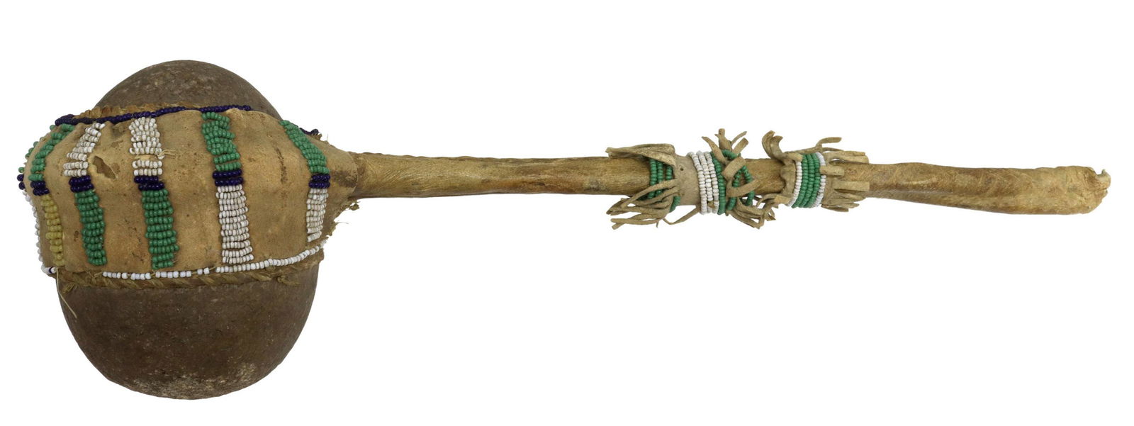 NATIVE AMERICAN SIOUX STONE HEAD CLUB (1 of 7)