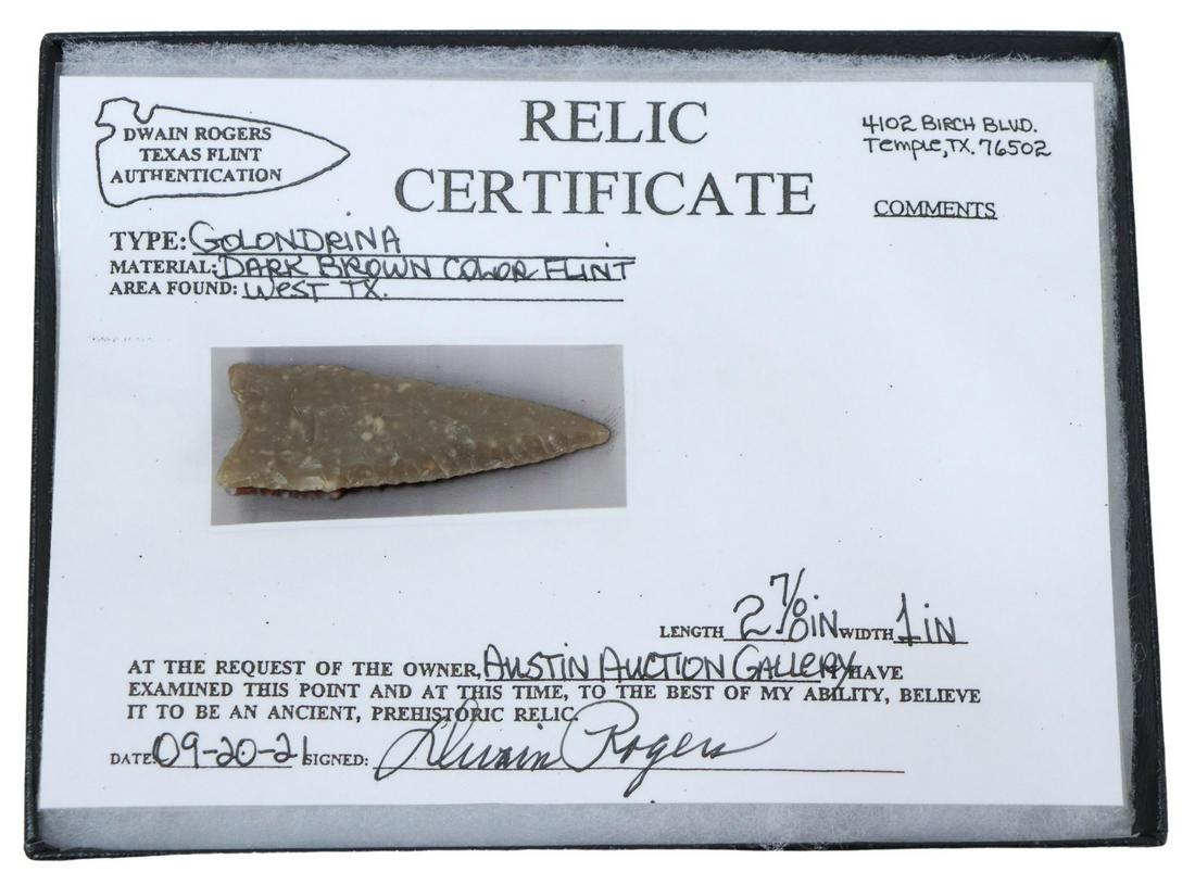 NATIVE AMERICAN GOLONDRINA POINT, DWAIN ROGERS (1 of 3)