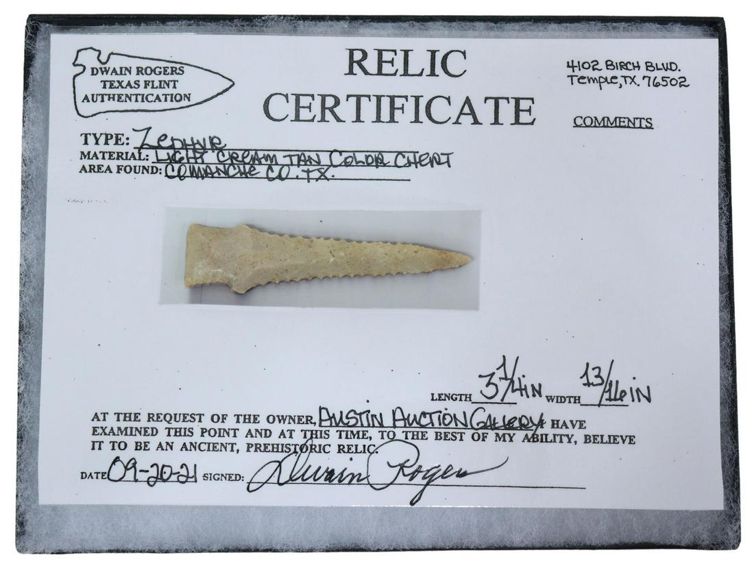 NATIVE AMERICAN ZEPHYR POINT, DWAIN ROGERS (1 of 3)