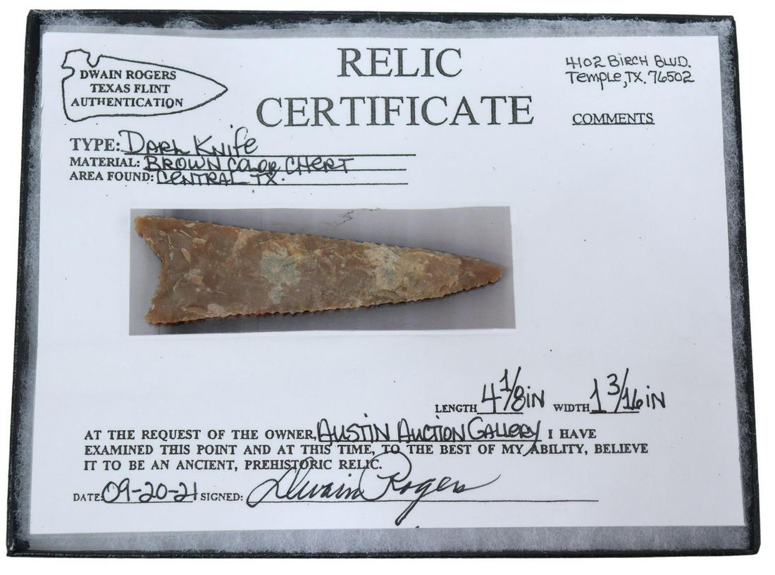 NATIVE AMERICAN DAHL KNIFE BLADE, DWAIN ROGERS (1 of 3)