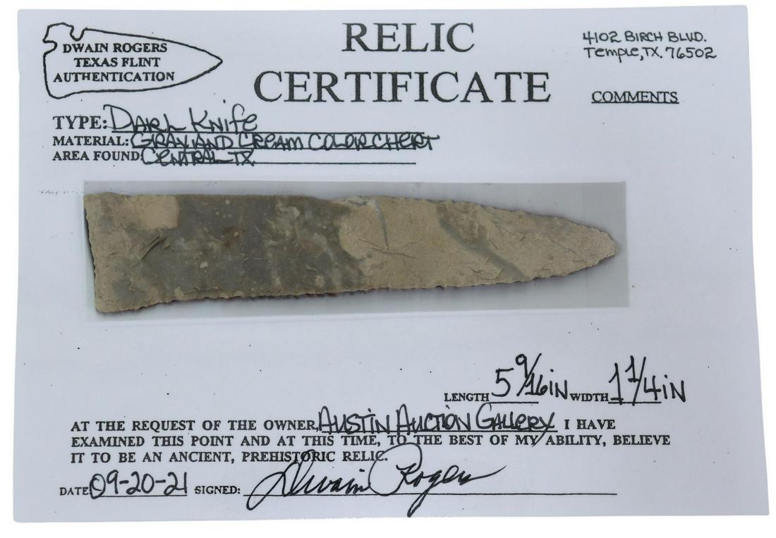 NATIVE AMERICAN DARL KNIFE BLADE, DWAIN ROGERS (1 of 3)