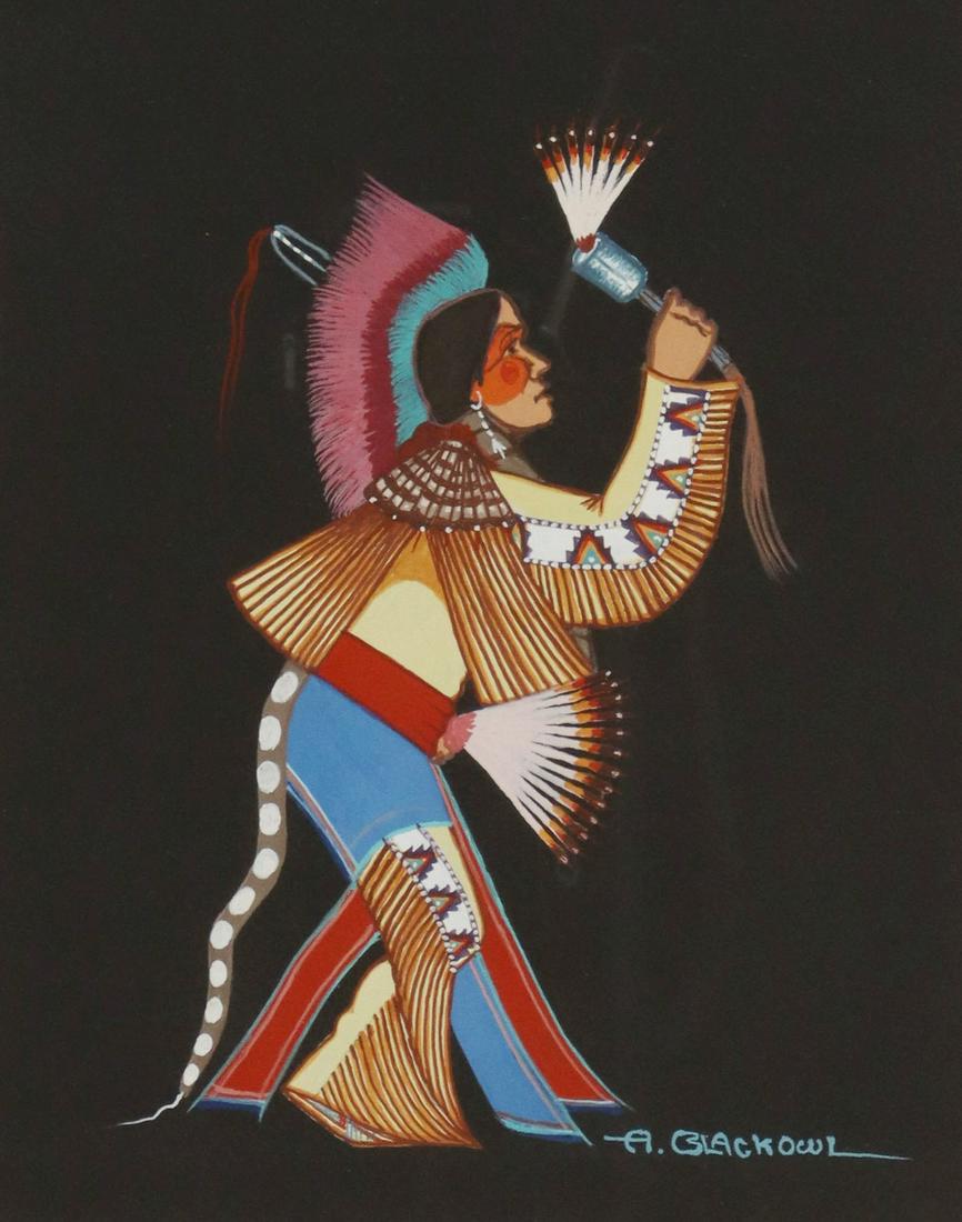 ARCHIE BLACKOWL (1911-1992) FEATHER DANCER (1 of 4)