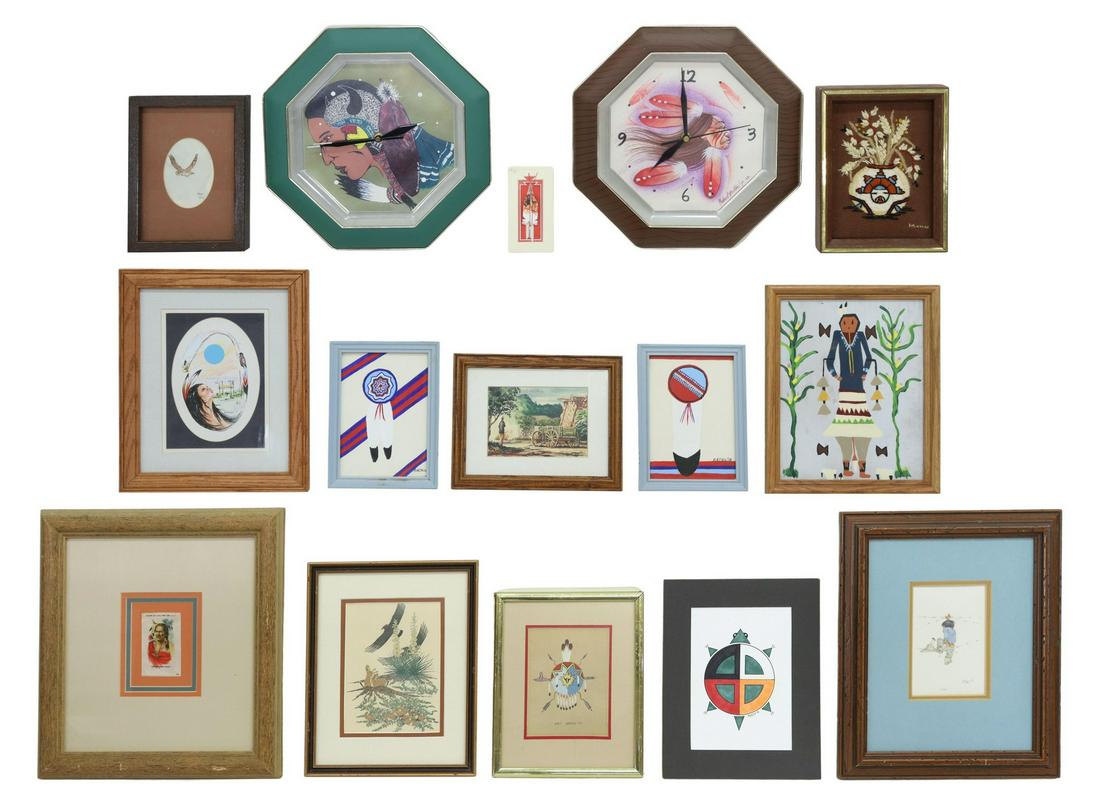 (15) NATIVE AMERICAN ART, PAINTINGS & PRINTS (1 of 7)