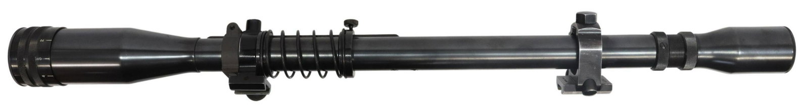 UNERTL VARMIT RIFLE SCOPE: Unertl Varmit Rifle Scope,10 power target scope, 20"l, Unertl mounts, SN 15360, optics appear good, approx. 1.50lbs Start Price: $150.00