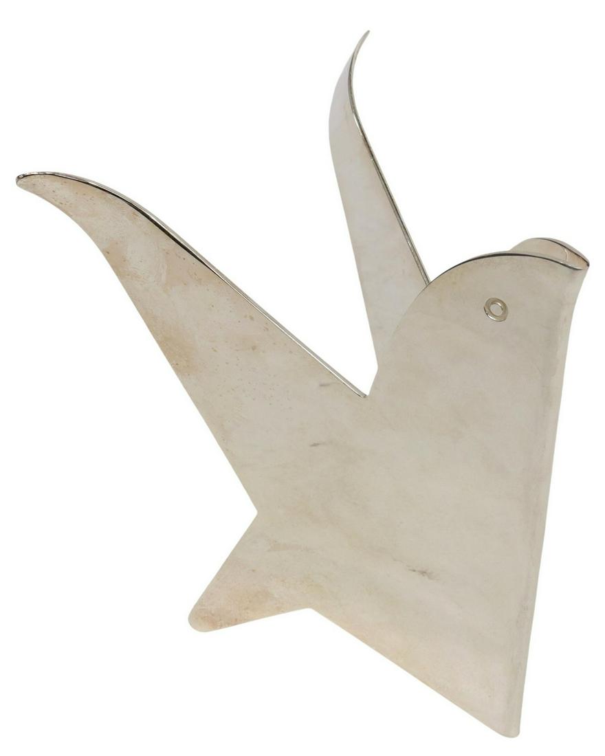 GIO PONTI (D.1979) SILVERPLATE UCCELLO SCULPTURE (1 of 4)