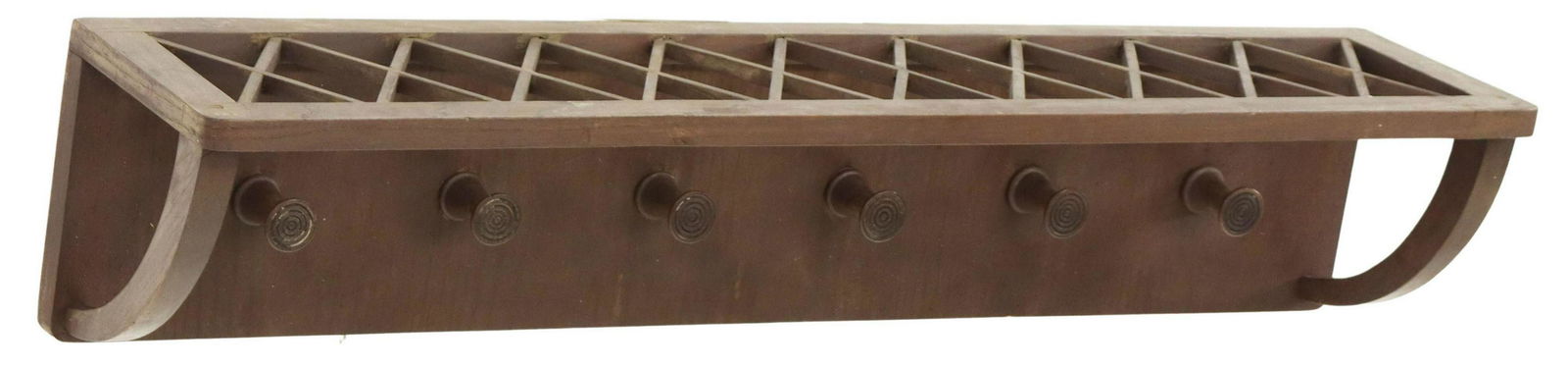 ITALIAN MODERN LATTICE BACK WALL-MOUNTED HAT RACK (1 of 3)