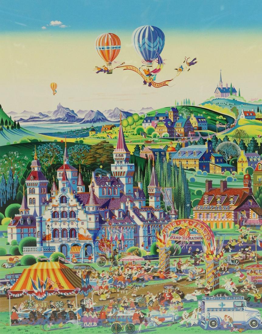 HIRO YAMAGATA (B.1938) 'FINISH LINE' SERIGRAPH, HC (1 of 4)