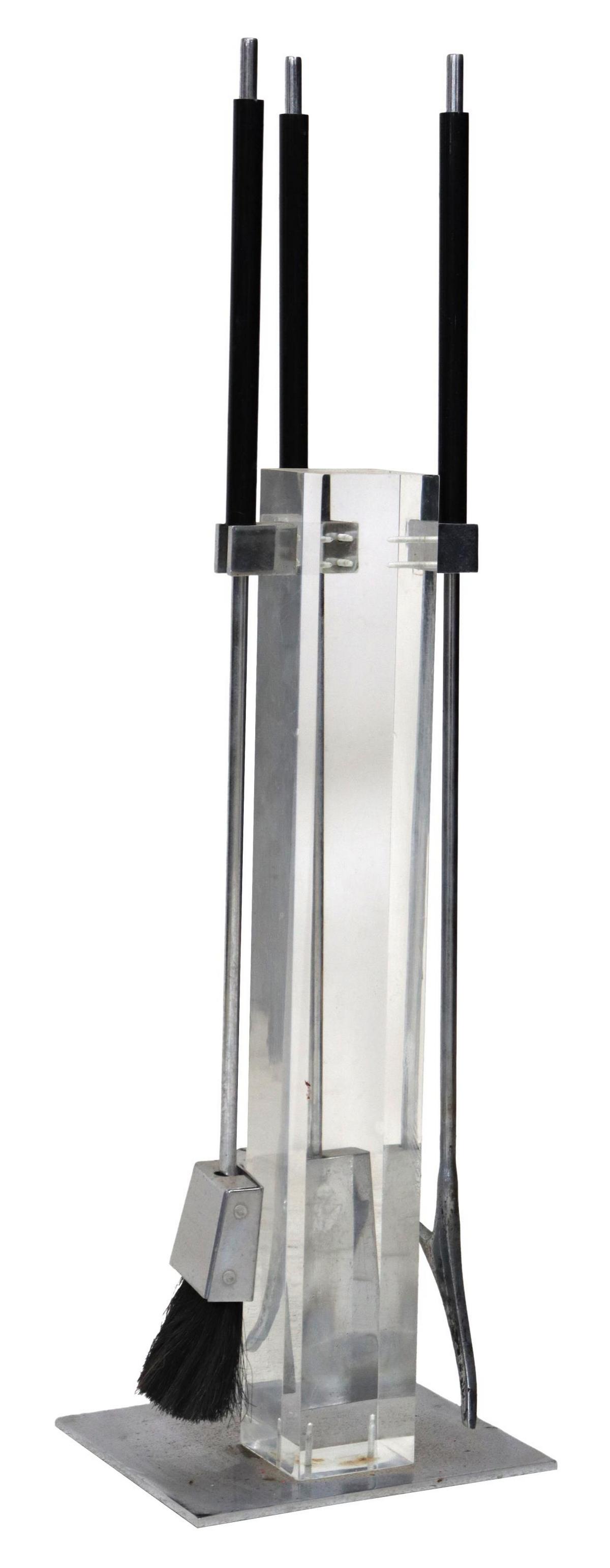 ALESSANDRO ALBRIZZI (D.1994) MODERN FIREPLACE SET (1 of 5)