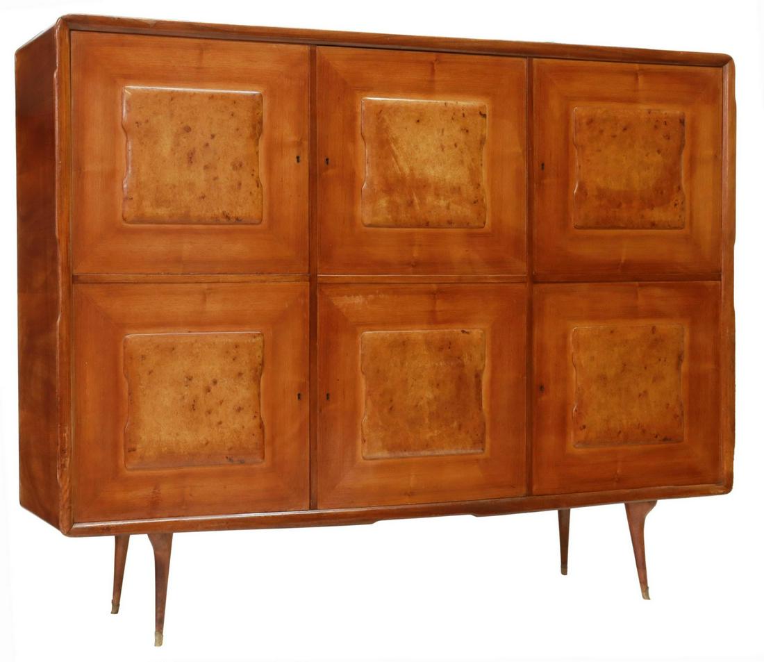 ITALIAN MID-CENTURY MODERN WALNUT BAR CABINET (1 of 4)