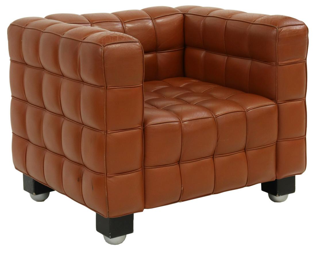 HOFFMANN WITTMANN KUBUS LEATHER LOUNGE CHAIR (1 of 3)