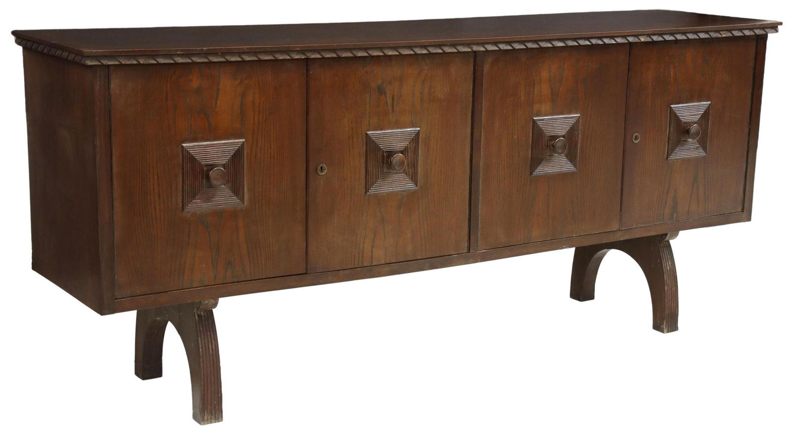 PAOLO BUFFA (ATTRIB) ITALIAN MODERN OAK SIDEBOARD (1 of 5)