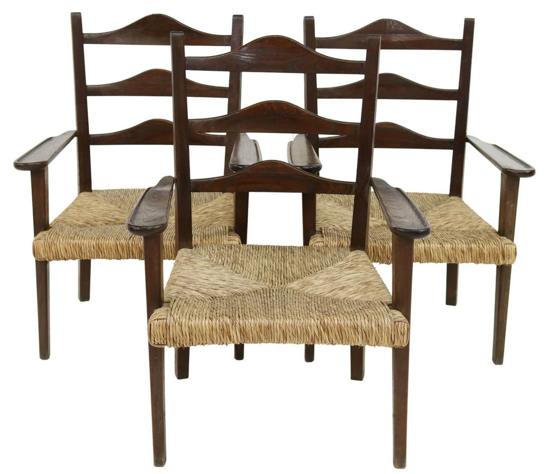 (3) PAOLO BUFFA (ATTRIB) ITALIAN MODERN ARMCHAIRS (1 of 3)