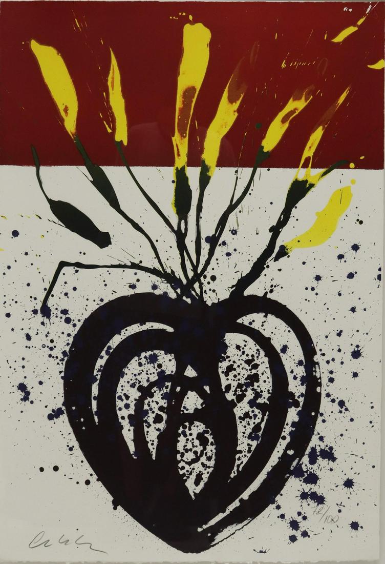 DALE CHIHULY (B.1941) BLUE FLAMING HEART IKEBANA (1 of 5)