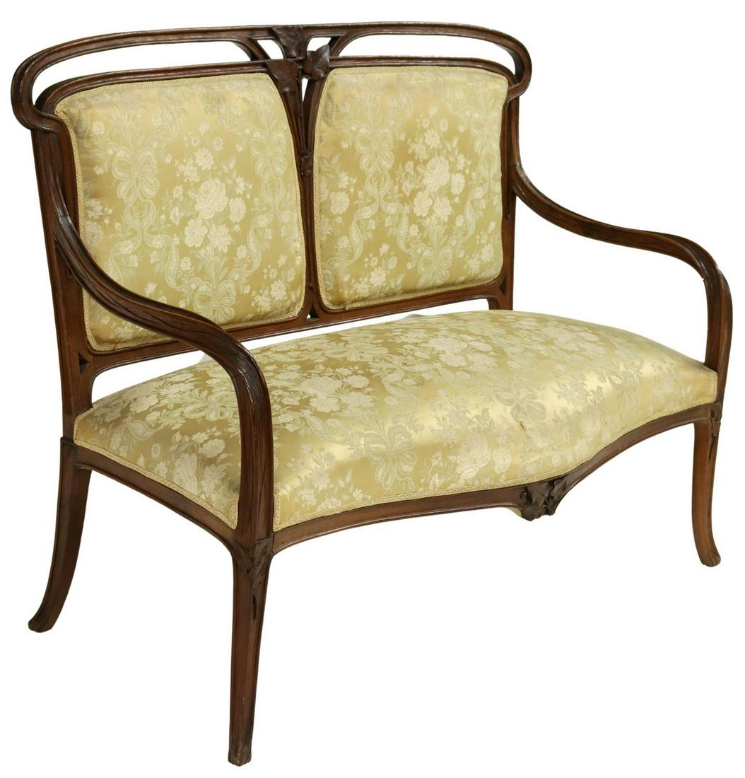 MAJORELLE (ATTRIB.) ECOLE DE NANCY SALON SETTEE (1 of 3)