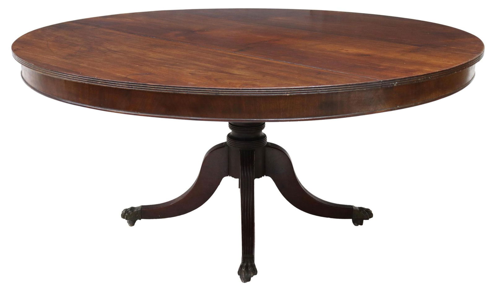 ENGLISH REGENCY STYLE MAHOGANY PEDESTAL TABLE (1 of 3)