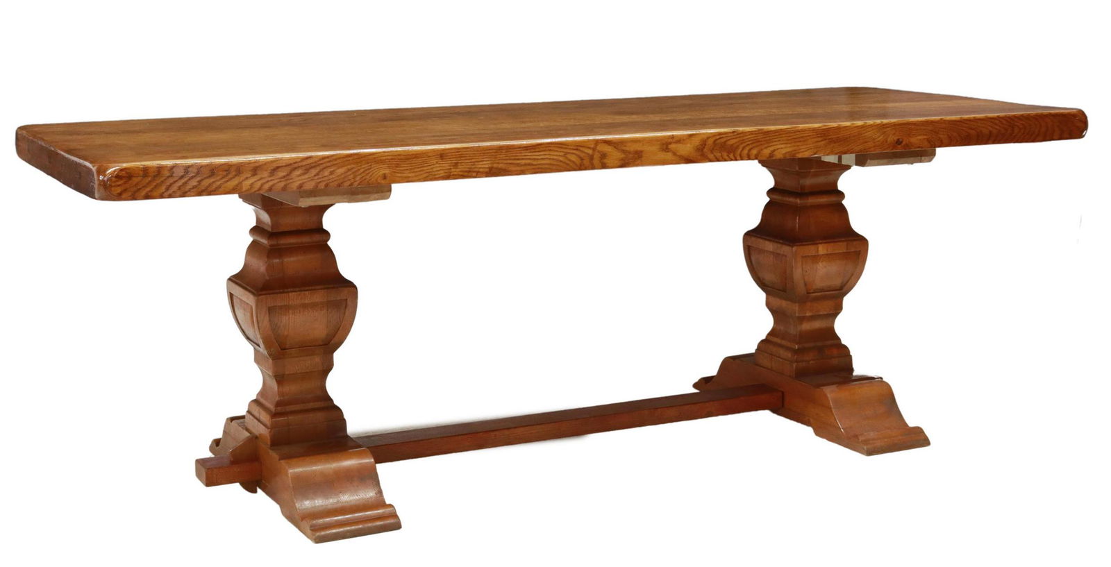 FRENCH PROVINCIAL OAK REFECTORY TABLE, 90.5"L (1 of 4)