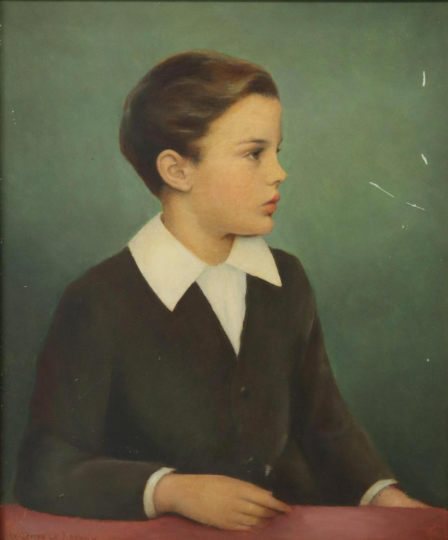 GEORGES LE SERREC DE KERVILY (D.1952) PORTRAIT (1 of 4)