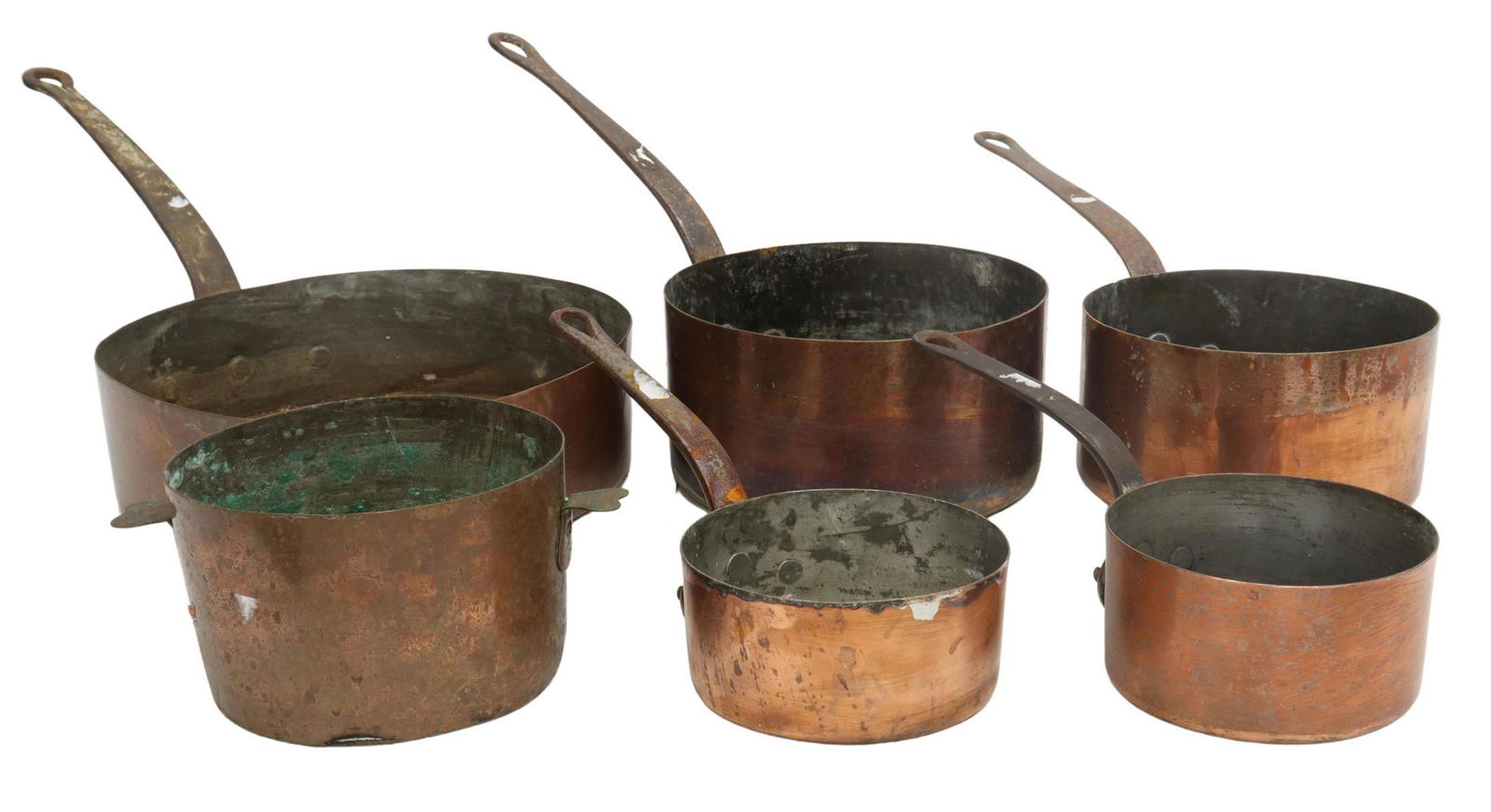 (6) FRENCH COPPER KITCHENWARE POTS & PANS (1 of 3)