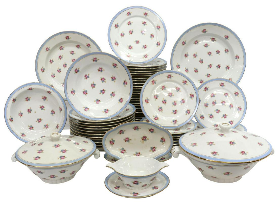 (59) LIMOGES ULIM FRANCE PORCELAIN DINNER SERVICE (1 of 4)