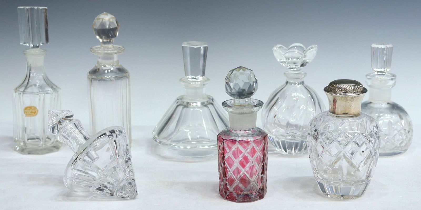 (8) GLASS PERFUME BOTTLES, WATERFORD, SHANNON (1 of 6)