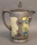 558: VICTORIAN SILVER PLATE, SATIN GLASS PICKLE CASTORS - 3