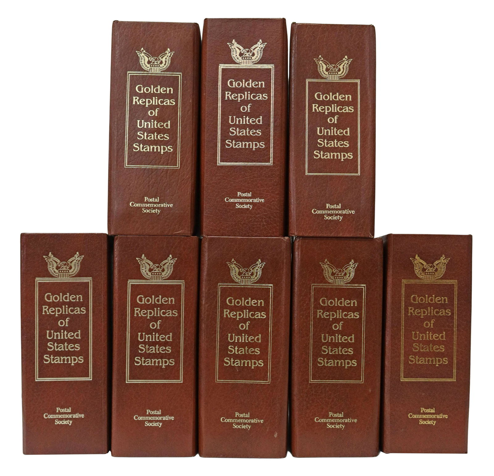 (328) GOLDERN REPLICAS OF US STAMPS, 8 VOLUMES (1 of 9)