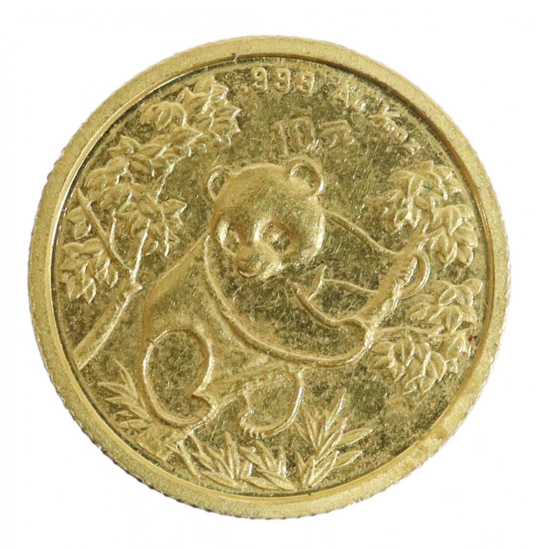 CHINESE GOLD PANDA COIN, 1/10 OUNCE GOLD (1 of 2)