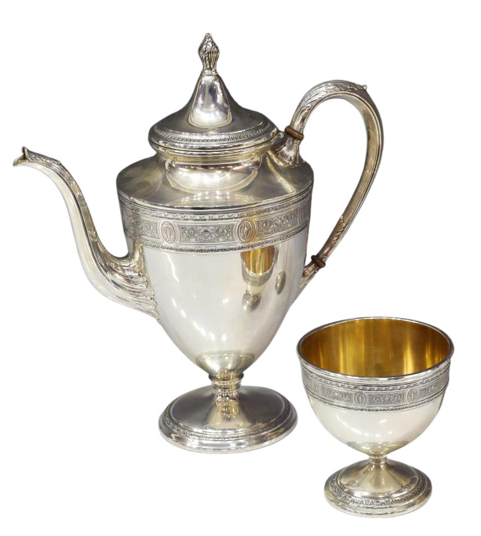 (2) INTERNATIONAL WEDGWOOD STERLING TEA & WASTE (1 of 5)