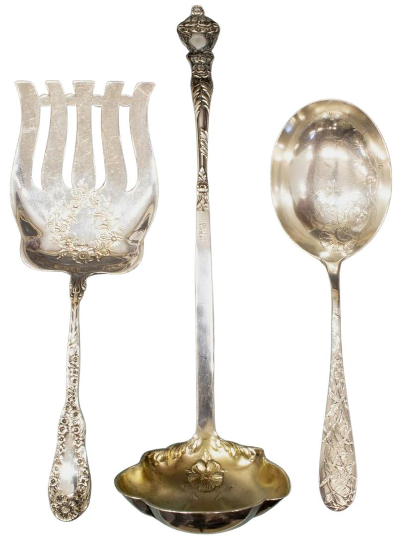 (3) GROUP OF STERLING SILVER SERVICEWARE (1 of 2)