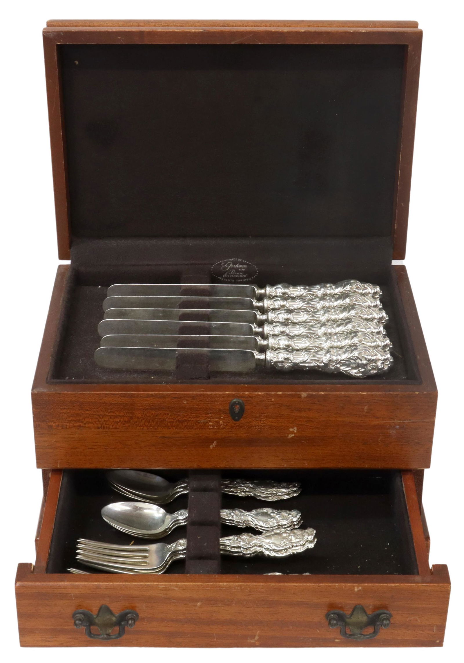 (18) WHITING LILY STERLING SILVER FLATWARE SERVICE (1 of 4)