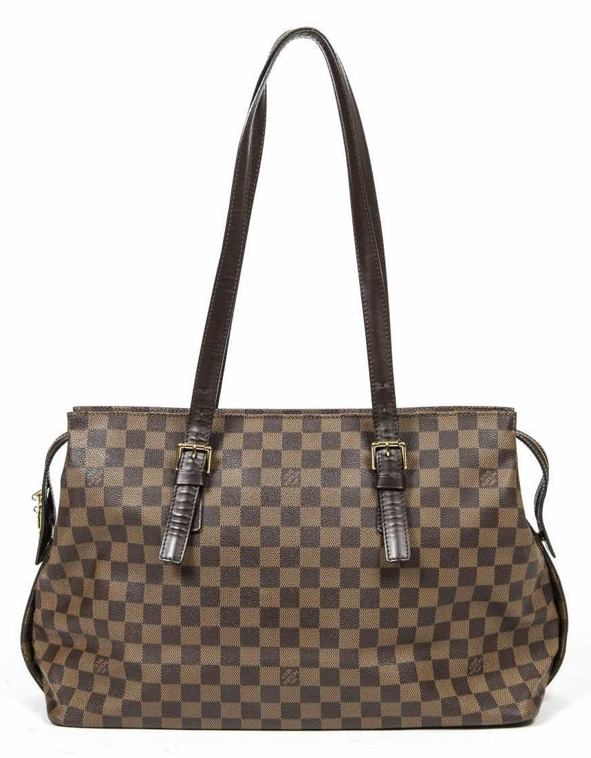 LOUIS VUITTON 'CHELSEA' DAMIER EBENE TOTE BAG (1 of 7)