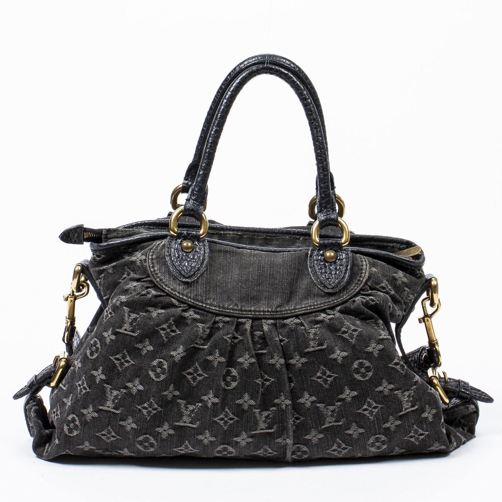 LOUIS VUITTON 'NEO CABBY' GRAY MONOGRAM DENIM BAG (1 of 7)