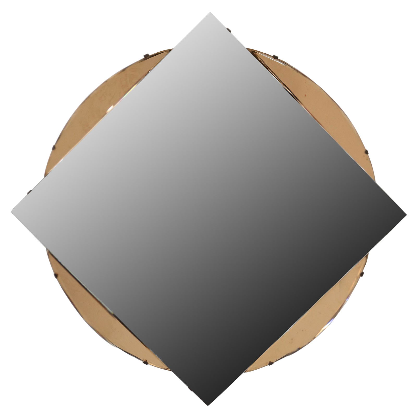 ART DECO FRAMELESS WALL MIRROR, c.1930s (1 of 3)