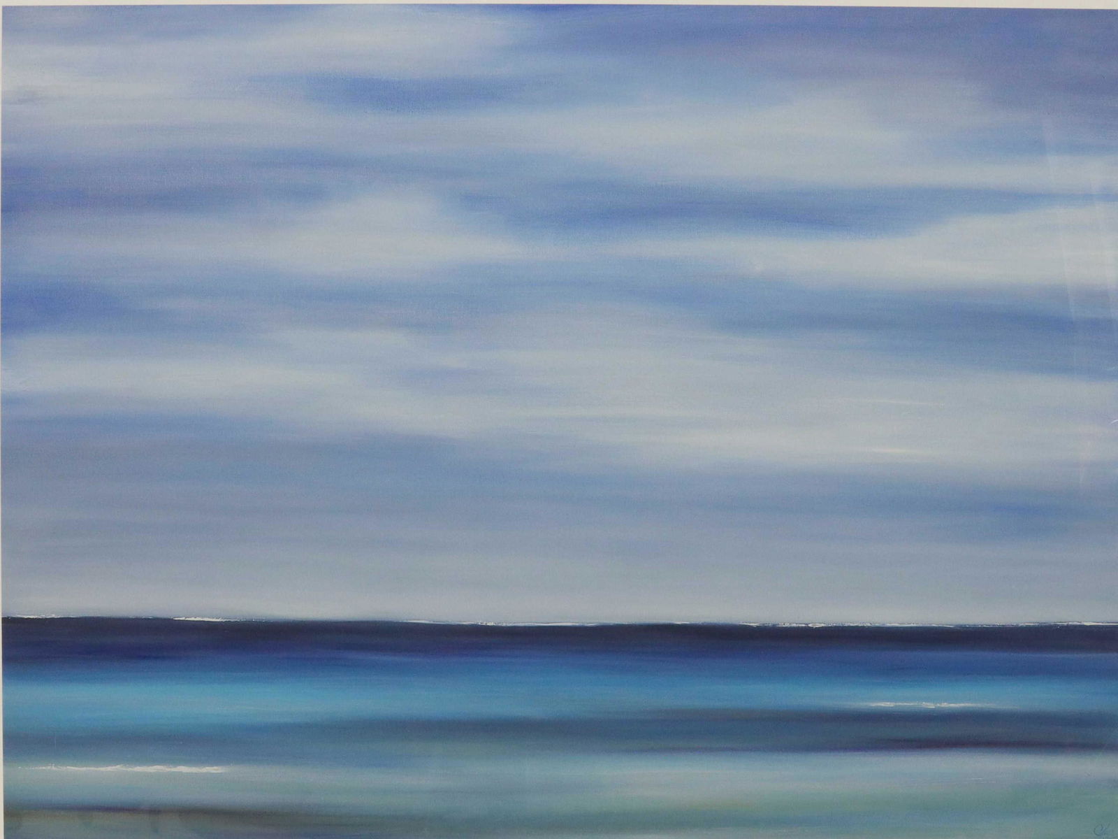TRICIA STRICKFADEN HORIZON AT SEA PRINT, 36" X 48" (1 of 4)