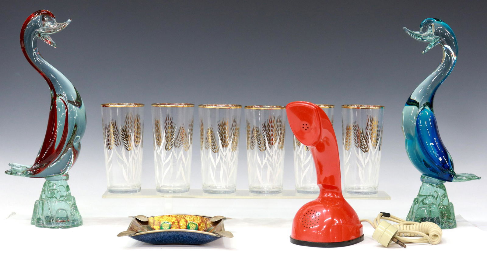 (10) MID-CENTURY DECORATIVE ITEMS, COBRA PHONE (1 of 3)