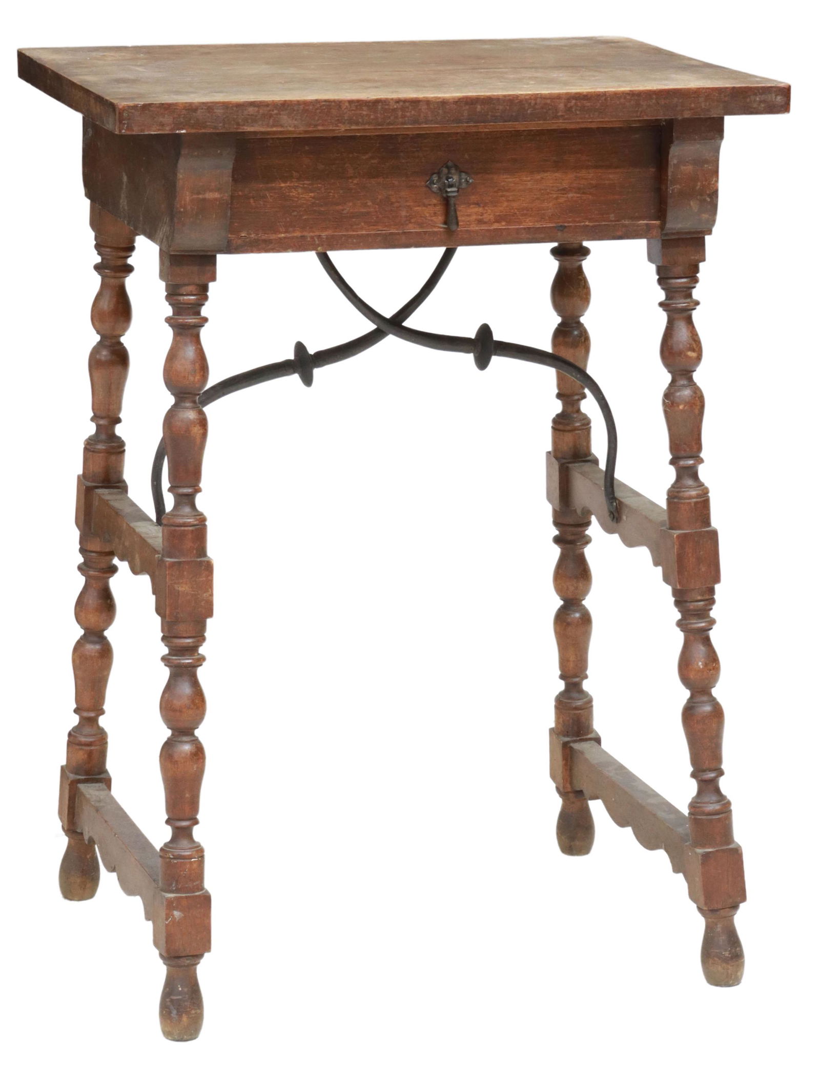 SPANISH BAROQUE STYLE WALNUT WORK / SIDE TABLE (1 of 5)