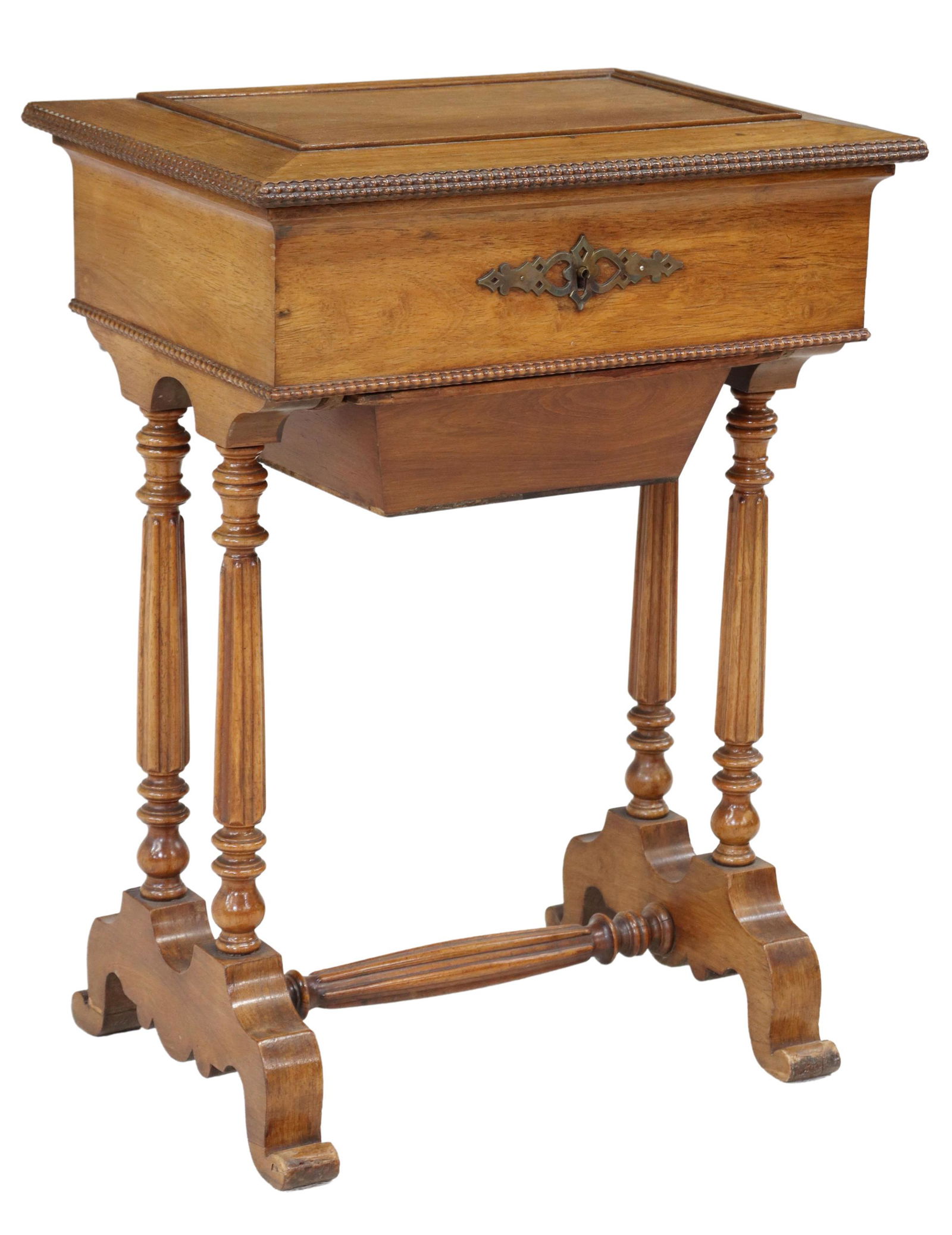 FRENCH LOUIS PHILIPPE PERIOD WALNUT TRAVAILLEUSE (1 of 8)