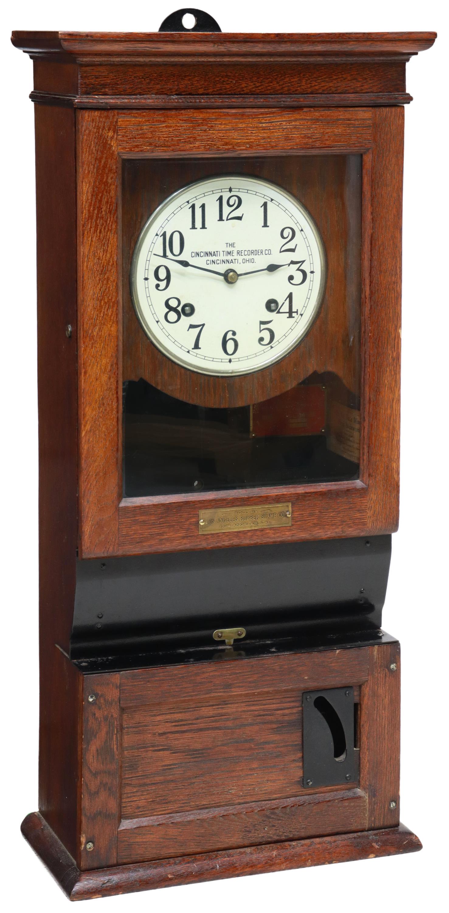 CINCINNATI TIME RECORDER COMPANY TIME CLOCK (1 of 9)