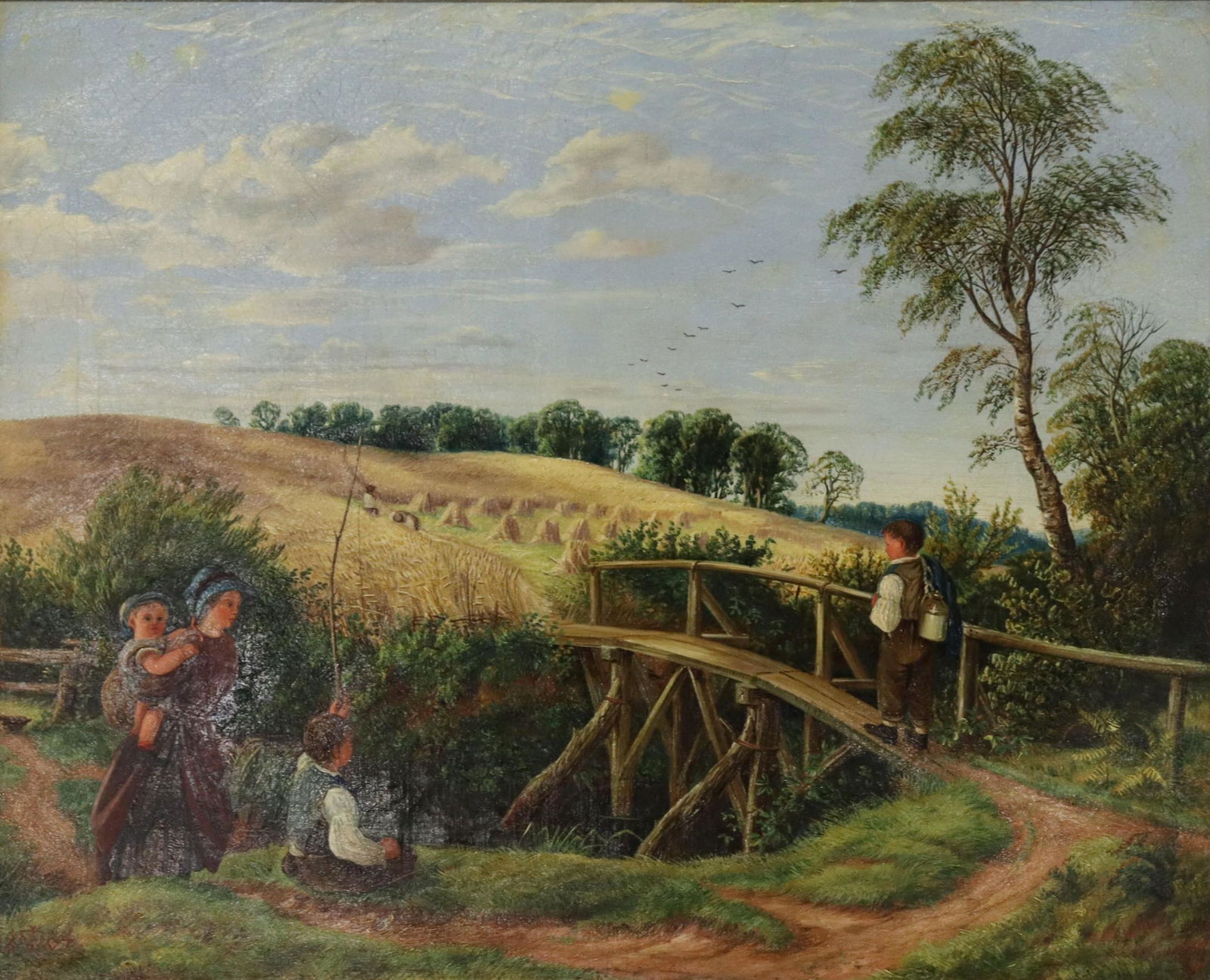 THOMAS WEBSTER, R.A. (ATTRIB.) OIL PAINTING, 1864 (1 of 4)