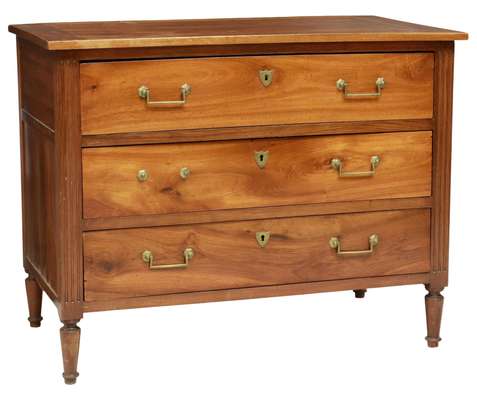 FRENCH LOUIS XVI STYLE THREE-DRAWER COMMODE (1 of 5)