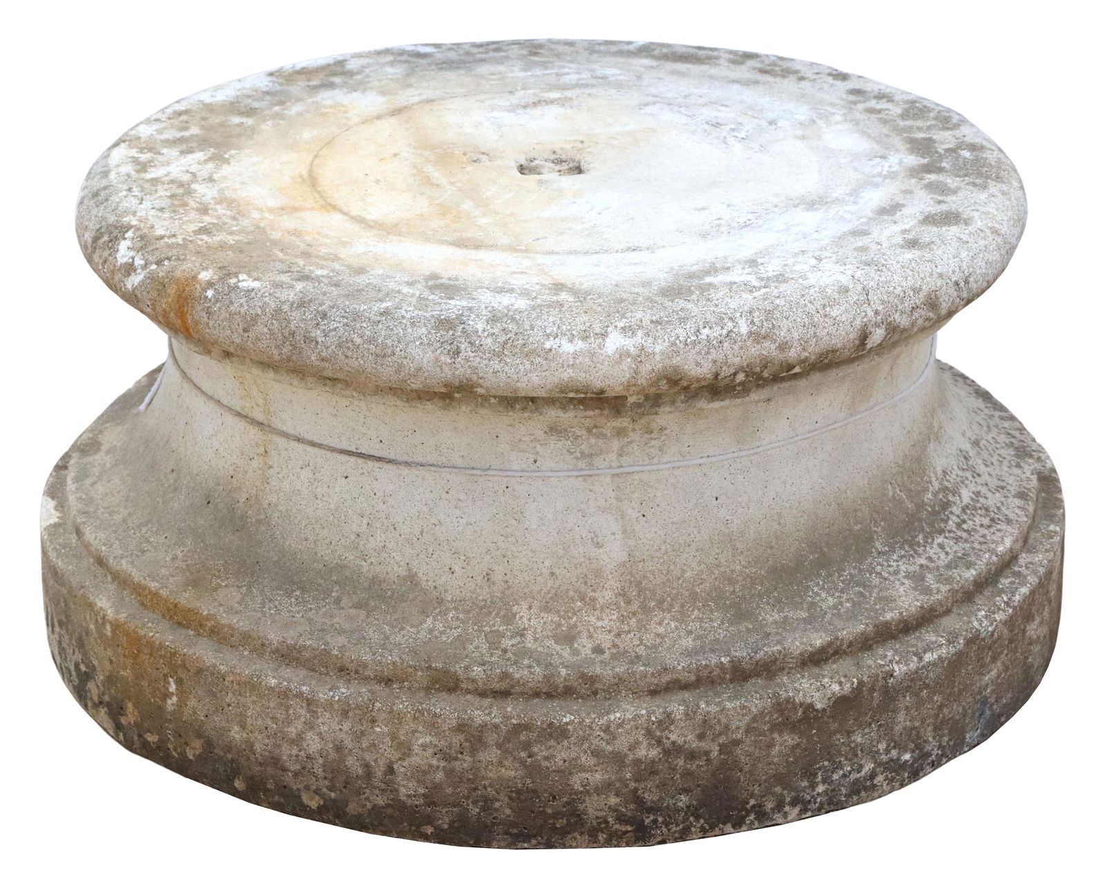 LARGE ARCHITECTUAL CAST STONE SOCLE PLINTH BASE (1 of 2)