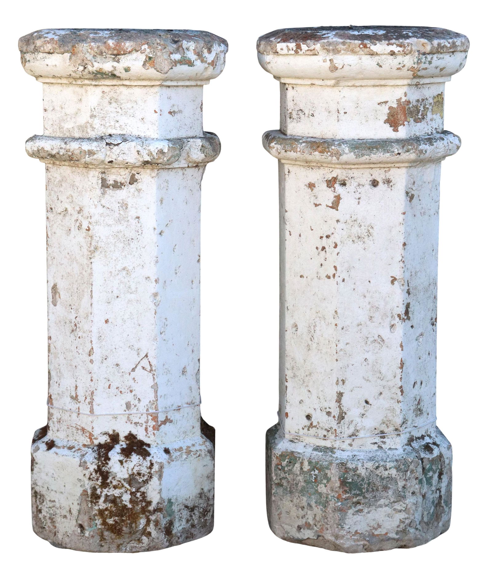 (2) ARCHITECTURAL CAST STONE BALUSTRADE PLINTHS (1 of 2)