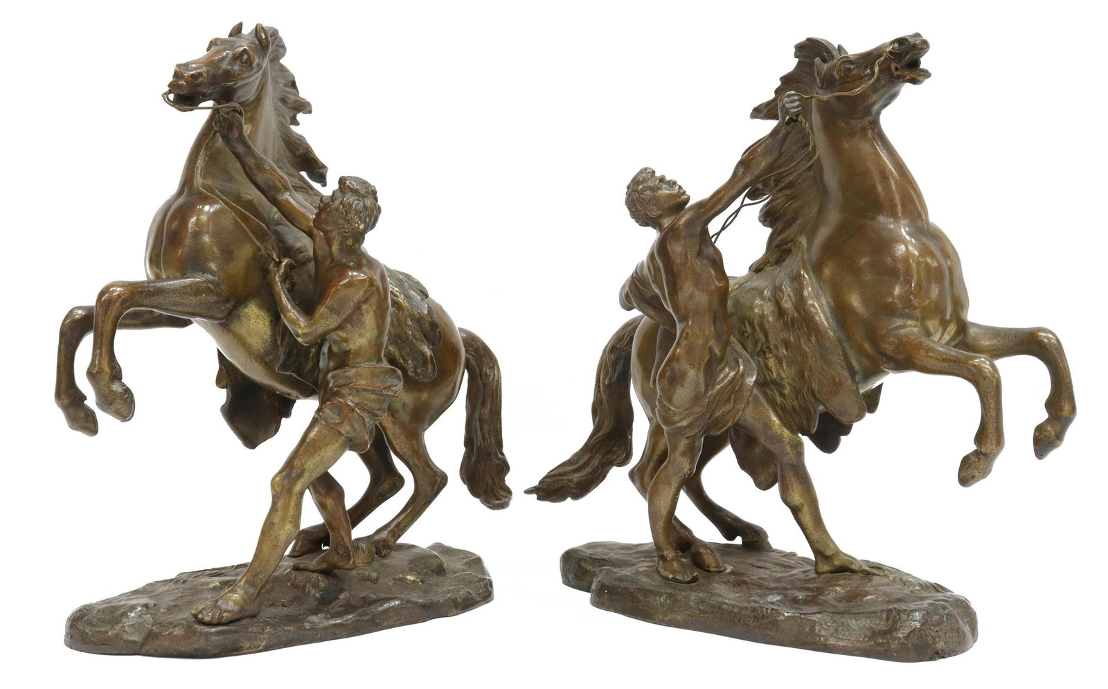 (2) AFTER COUSTOU MARLY HORSE BRONZE SCULPTURES (1 of 4)