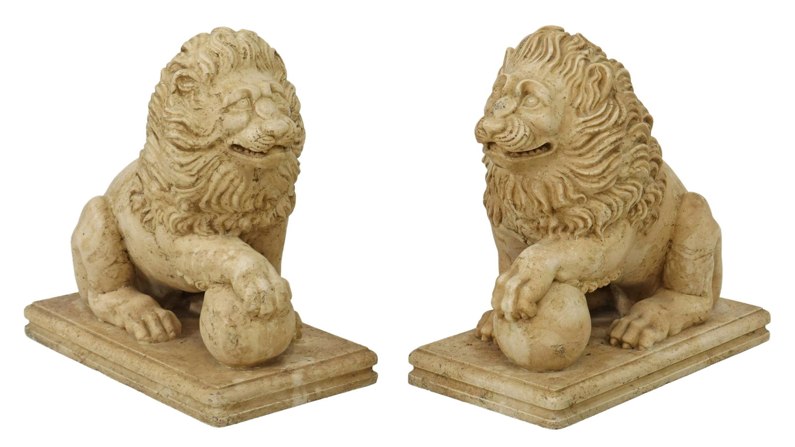 (2) DECORATIVE CAST LION SCULPTURES (1 of 3)